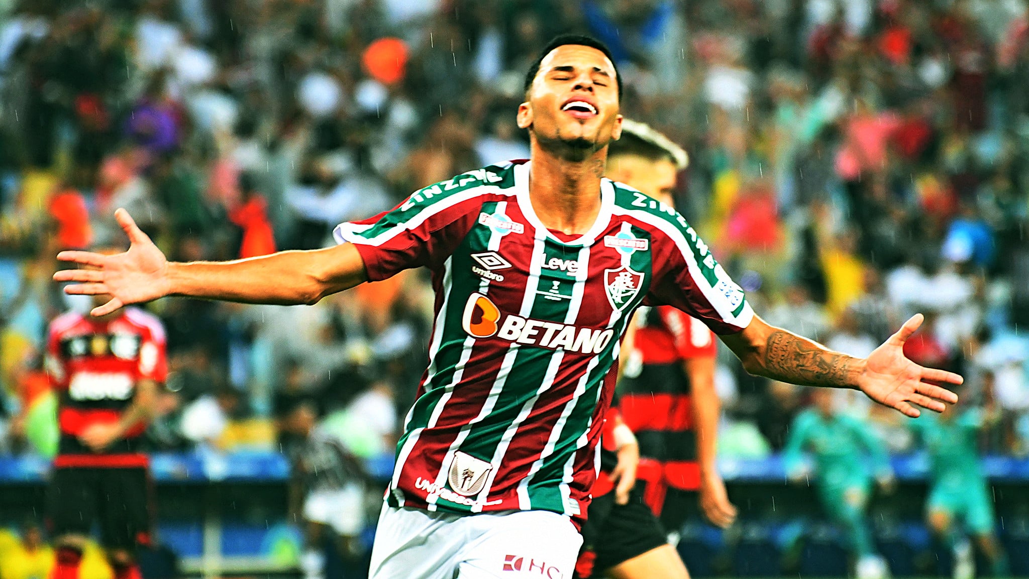 Alexsander marcou sobre o Flamengo em 2023, mas deixou o Fluminense em 2024 - Foto: MAILSON SANTANA/FLUMINENSE FC