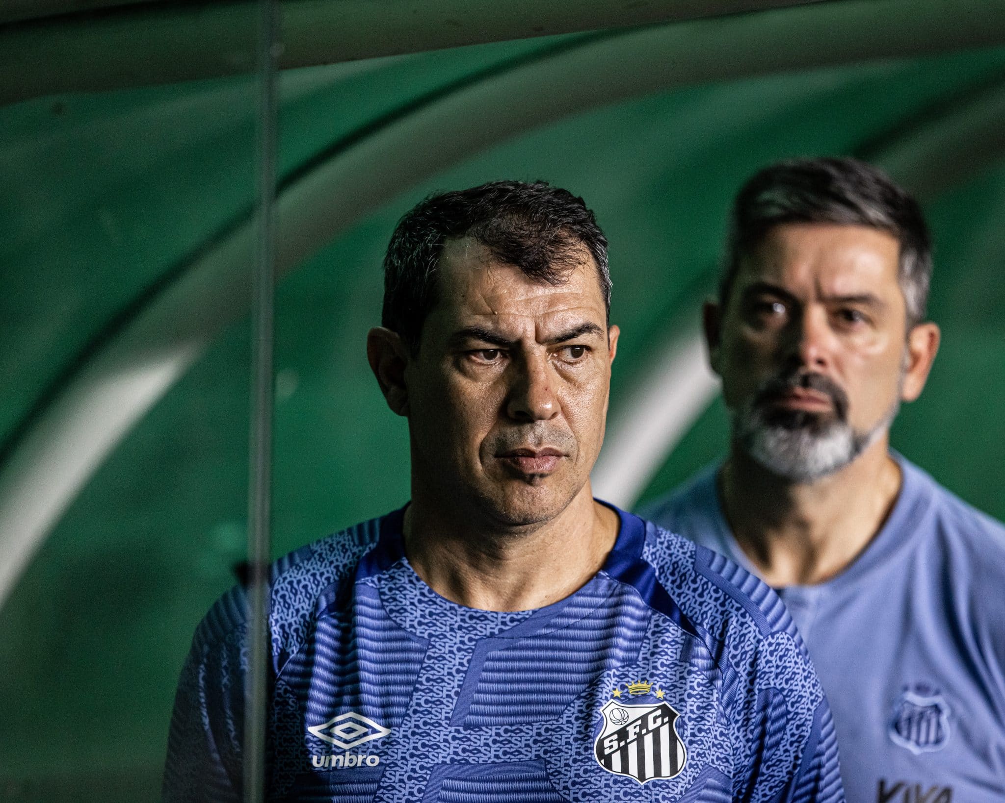 Foto: (Raul Baretta/Santos FC) - F&aacute;bio Carille, t&eacute;cnico do Santos