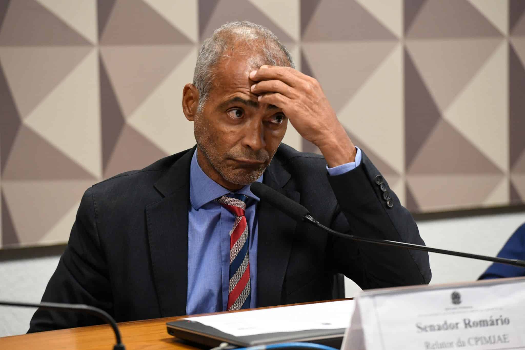 Rom&aacute;rio, ex-jogador e Senador. Foto: Jefferson Rudy/Ag&ecirc;ncia Senado
