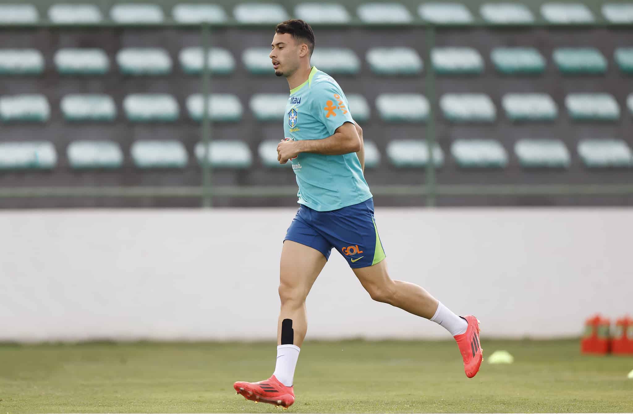 Martinelli, em treino pela Sele&ccedil;&atilde;o