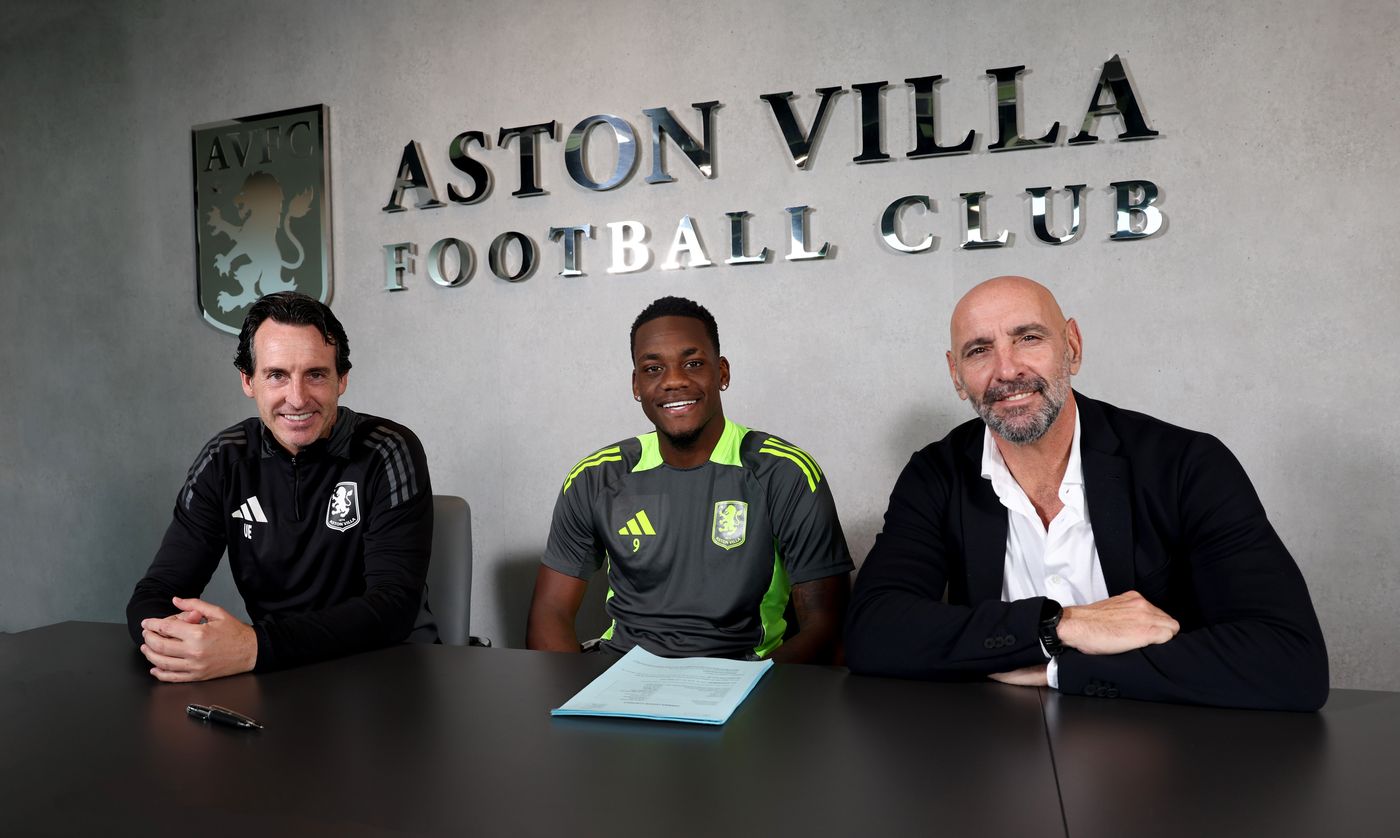 Jhon Dur&aacute;n renovou seu contrato com o Aston Villa at&eacute; 2030. Foto: Reprodu&ccedil;&atilde;o/ AVFC