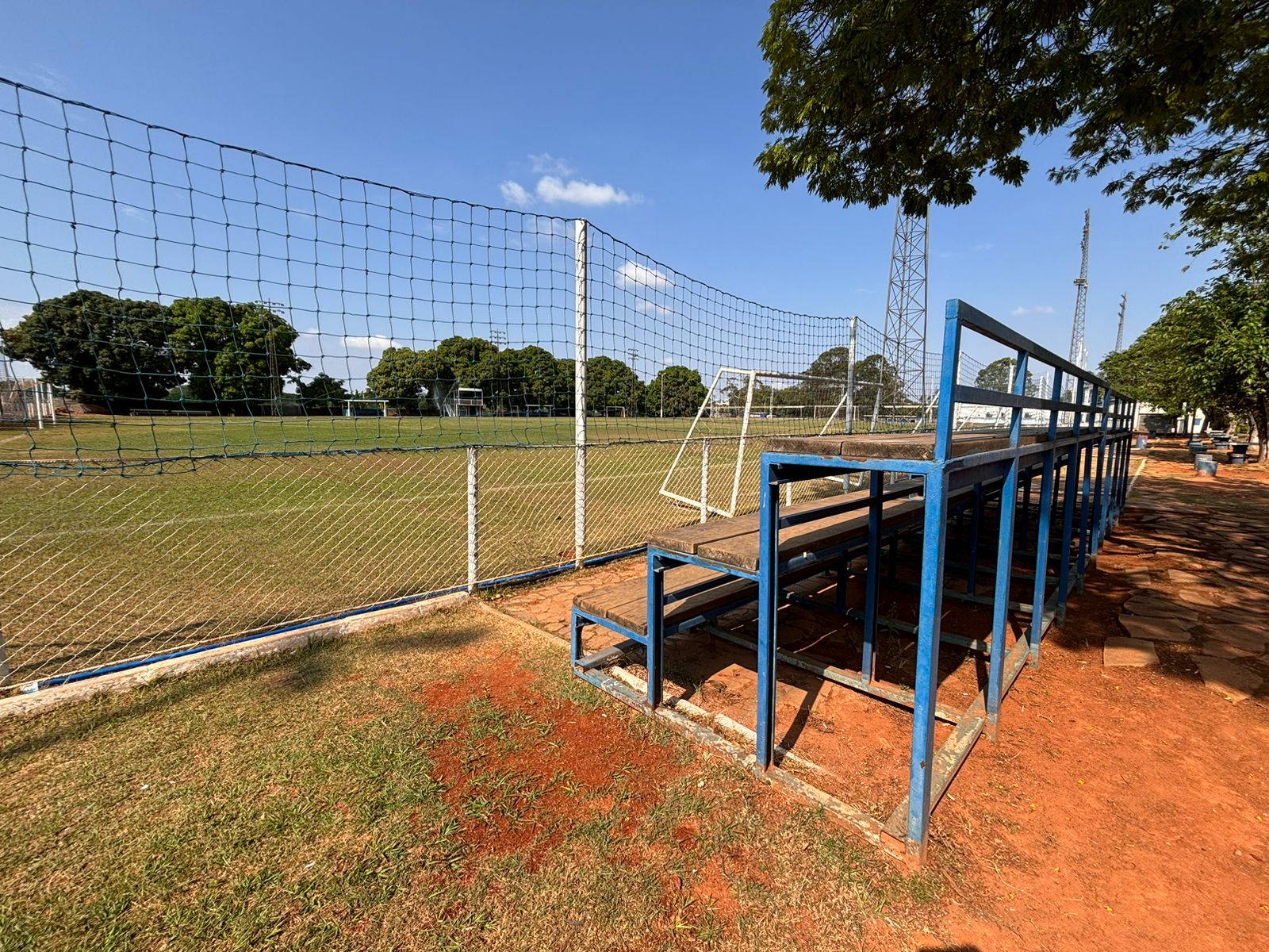 Campo que era utilizado pelo Bras&iacute;lia Academia quando Endrick tinha sete anos