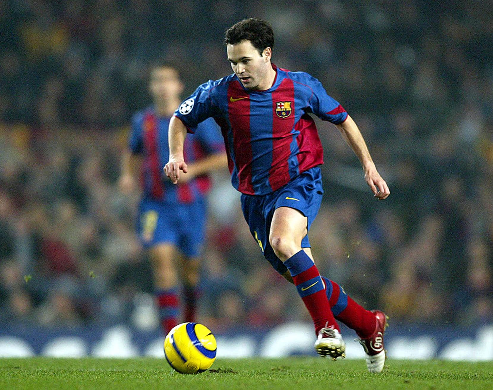 Iniesta em seu come&ccedil;o de carreira, no ano de 2004. Foto: Icon Sport