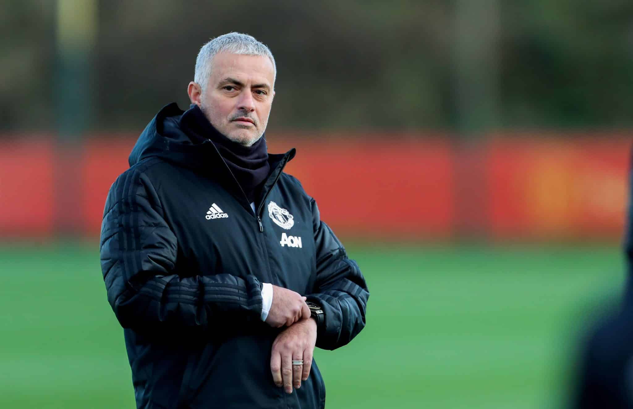 Jos&eacute; Mourinho no Manchester United, em 2018. Foto: Icon Sport