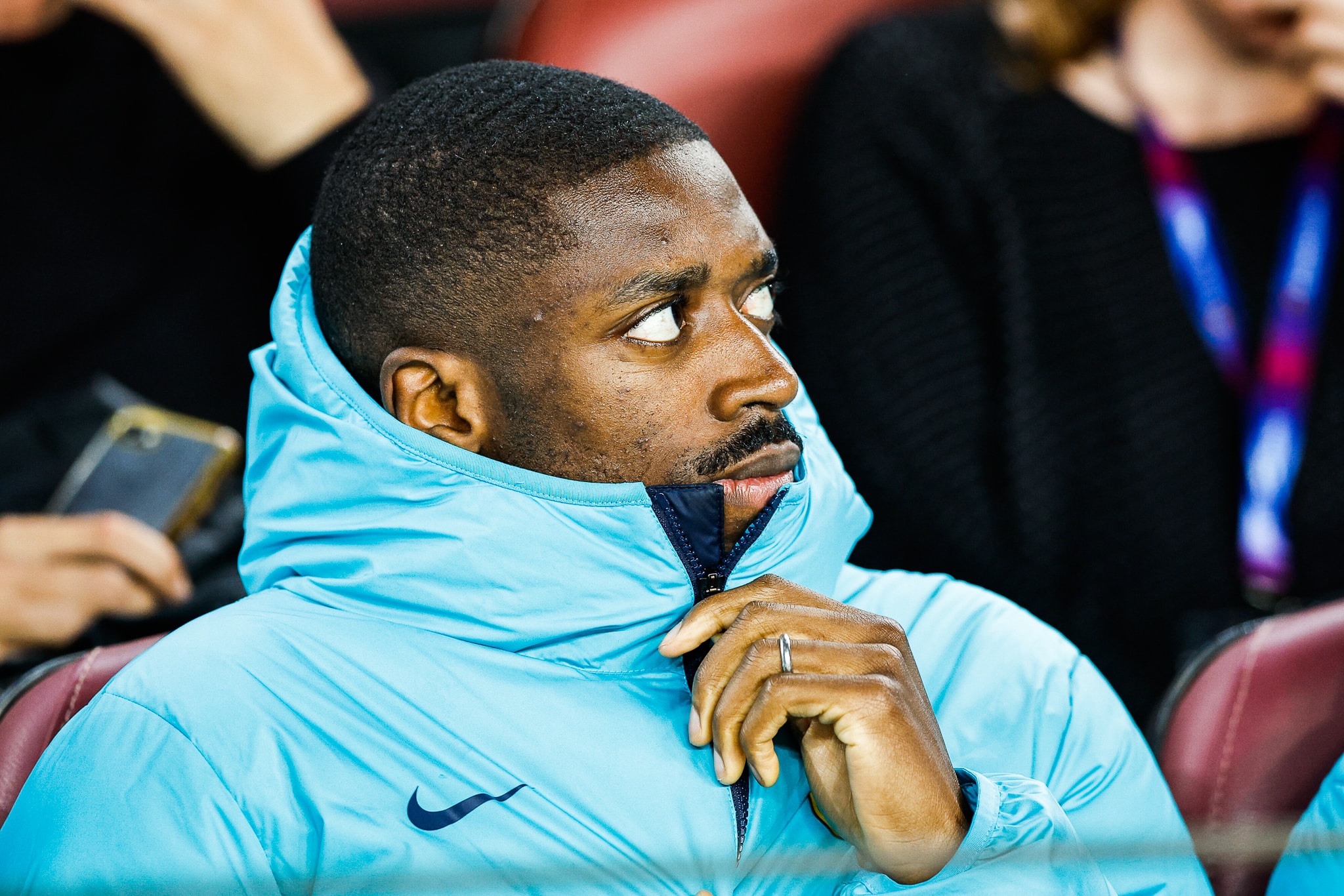 Dembel&eacute; pelo Barcelona, em abril de 2023. Foto: Icon Sport
