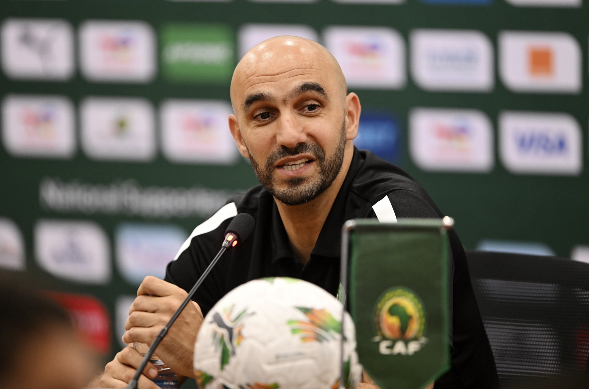 Walid Regragui, t&eacute;cnico do Marrocos. Foto: Icon Sport