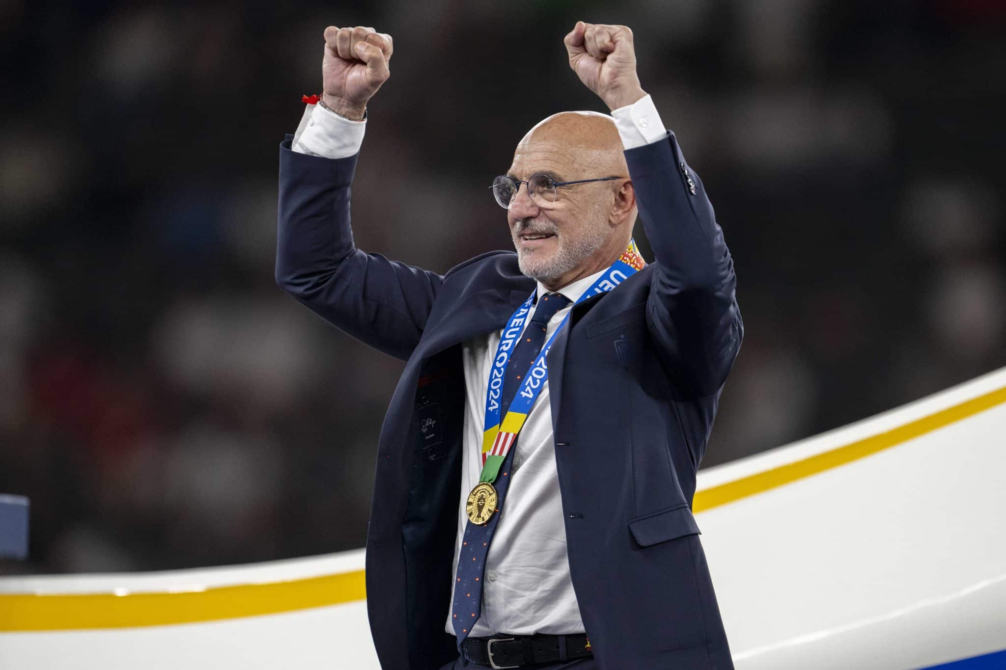 Luis de La Fuente &eacute; campe&atilde;o europeu com a Sele&ccedil;&atilde;o Espanhola. Foto: Icon Sport