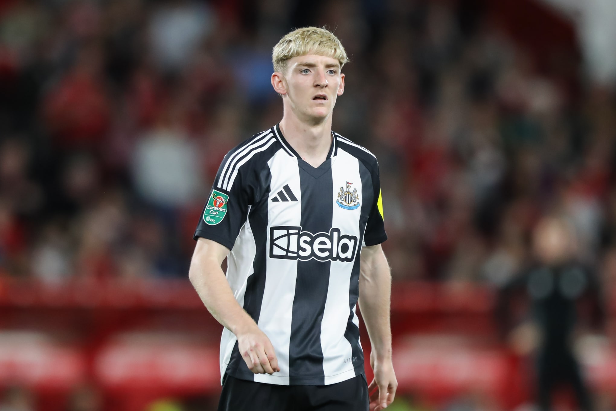 Gordon em a&ccedil;&atilde;o pelo Newcastle na Premier League 2024/25. Foto: Icon Sport
