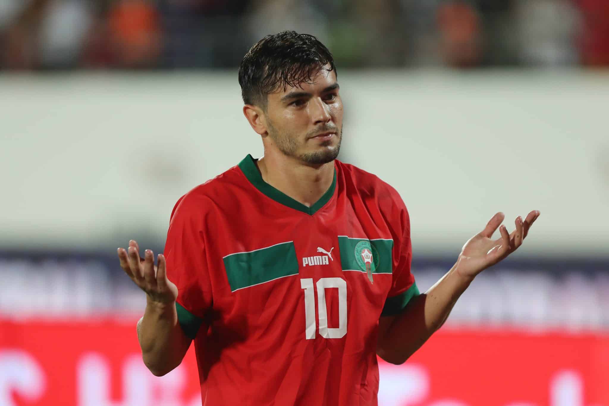 Foto: (IconSport) - Brahim D&iacute;az, camisa 10 do Marrocos