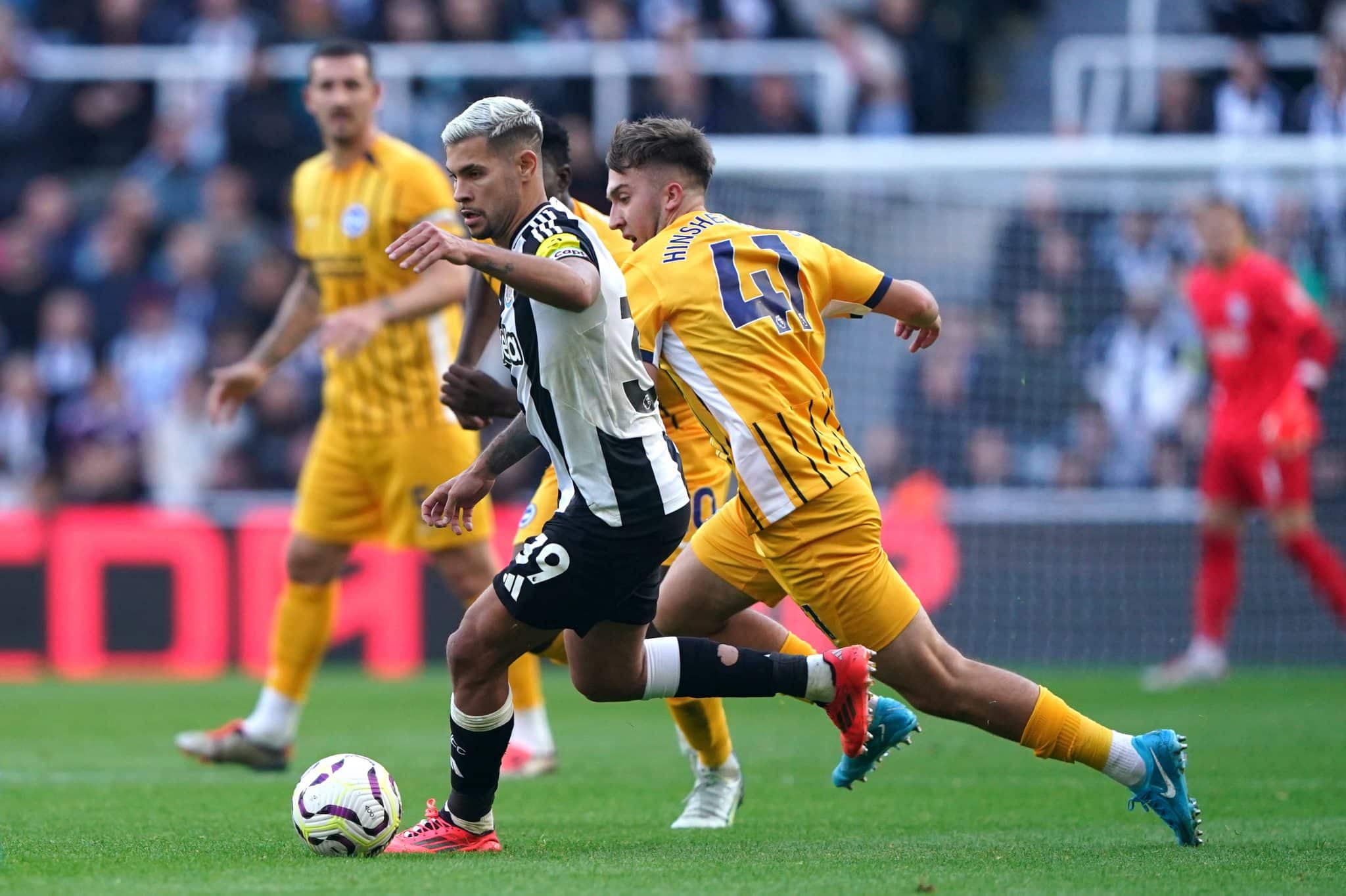Bruno Guimar&atilde;es erra mais do que acerta em derrota do Newcastle em casa para o Brighton