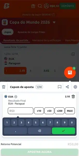 Betano Copa do Mundo 2026: como apostar e diferenciais