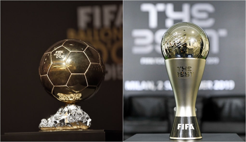 As diferen&ccedil;as entre Bola de Ouro x The Best, as premia&ccedil;&otilde;es individuais da temporada