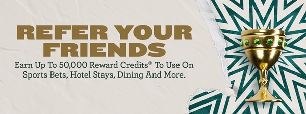 Banner do programa de fidelidade da Caesars nos EUA.