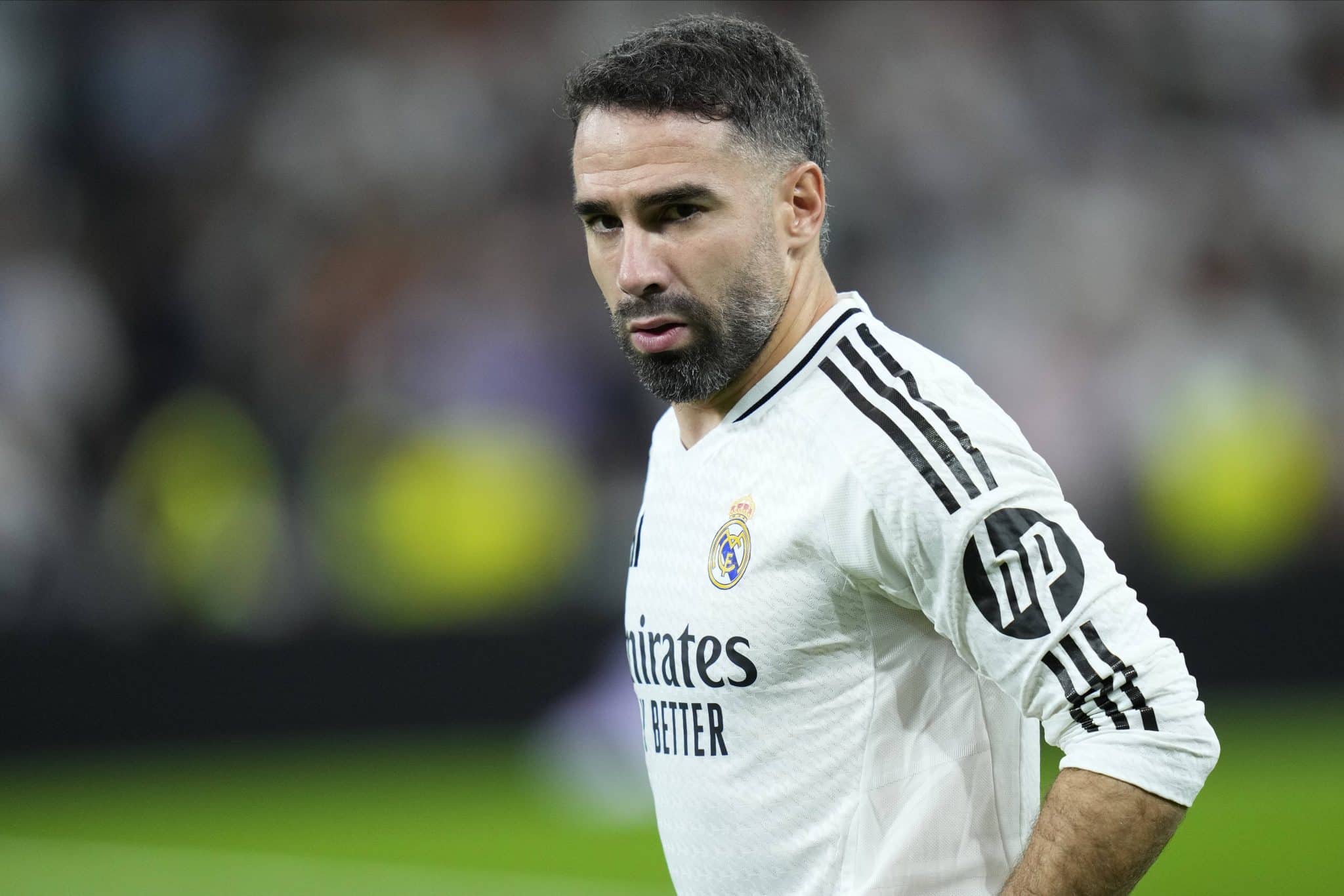 Dani Carvajal em a&ccedil;&atilde;o pelo Real Madrid 