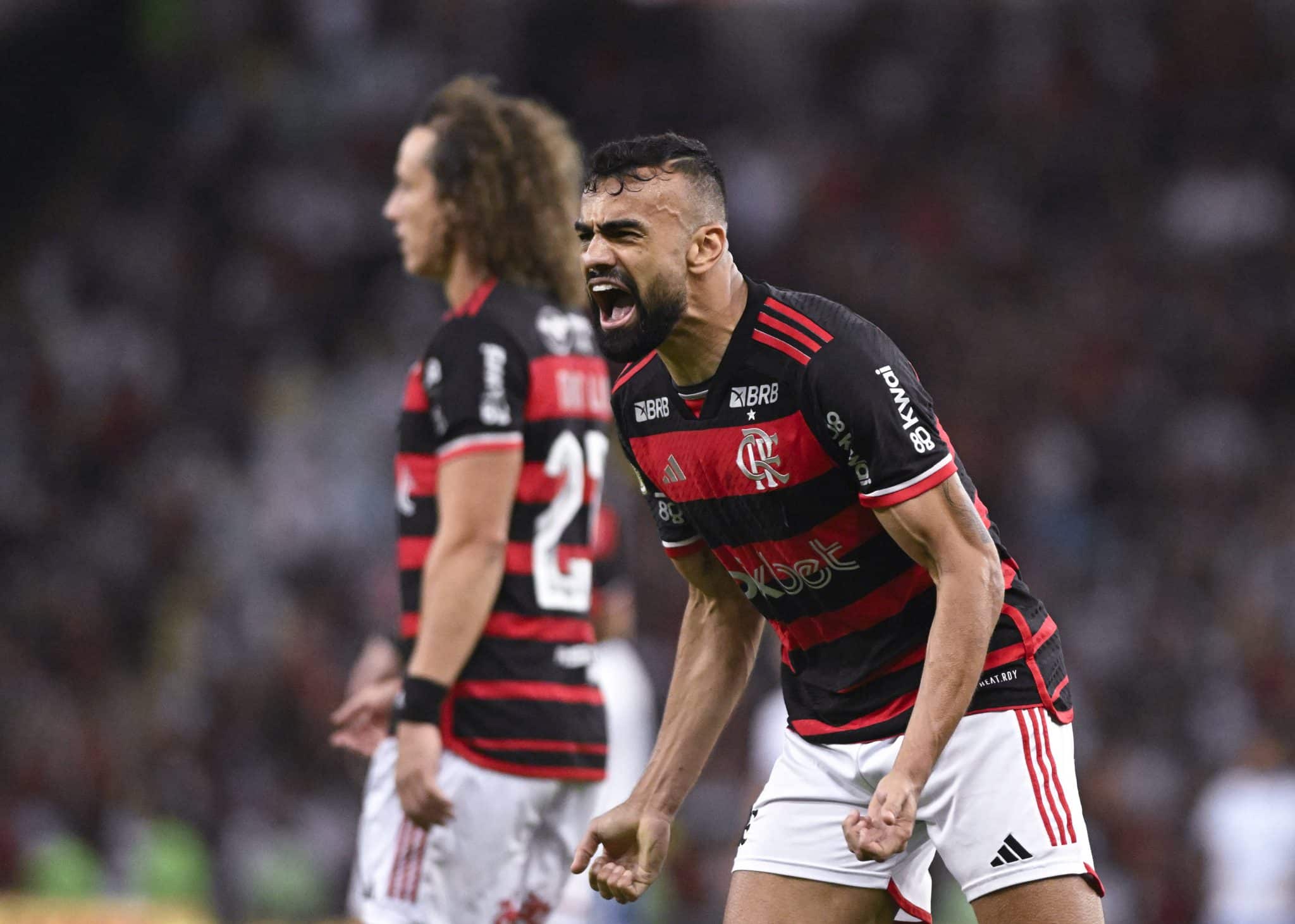 Fabr&iacute;cio Bruno em a&ccedil;&atilde;o pelo Flamengo