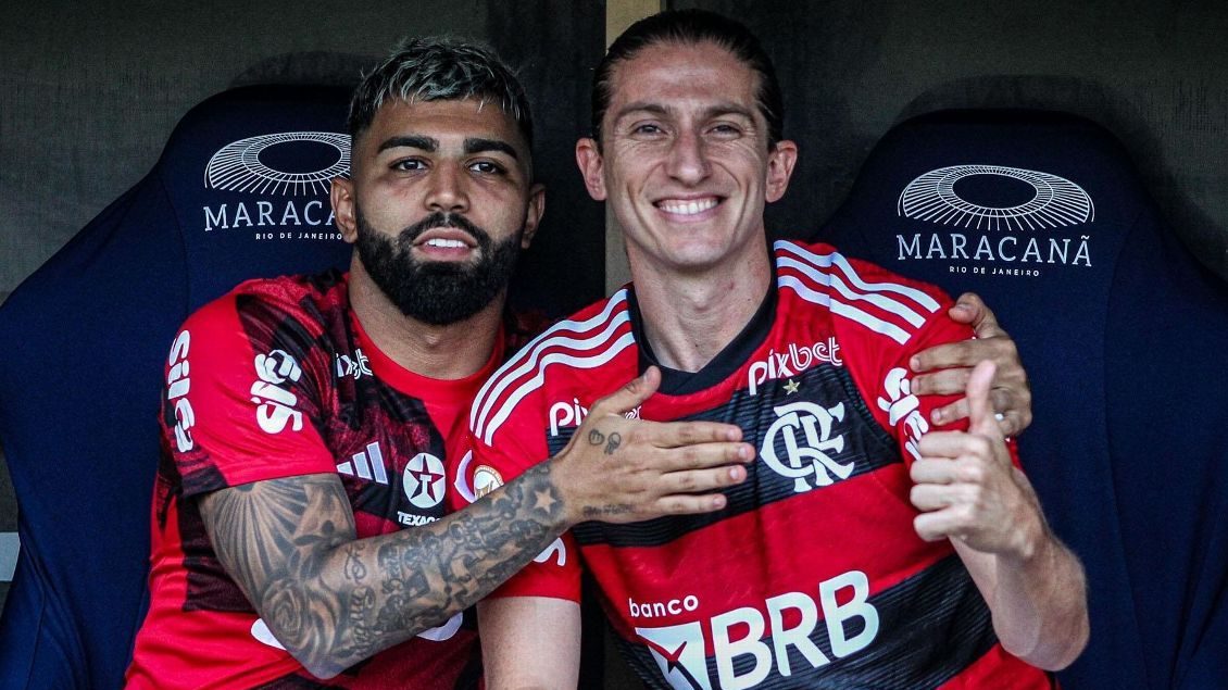 Filipe Lu&iacute;s j&aacute; sabe como impulsionar volta por cima do hist&oacute;rico Gabigol no Flamengo