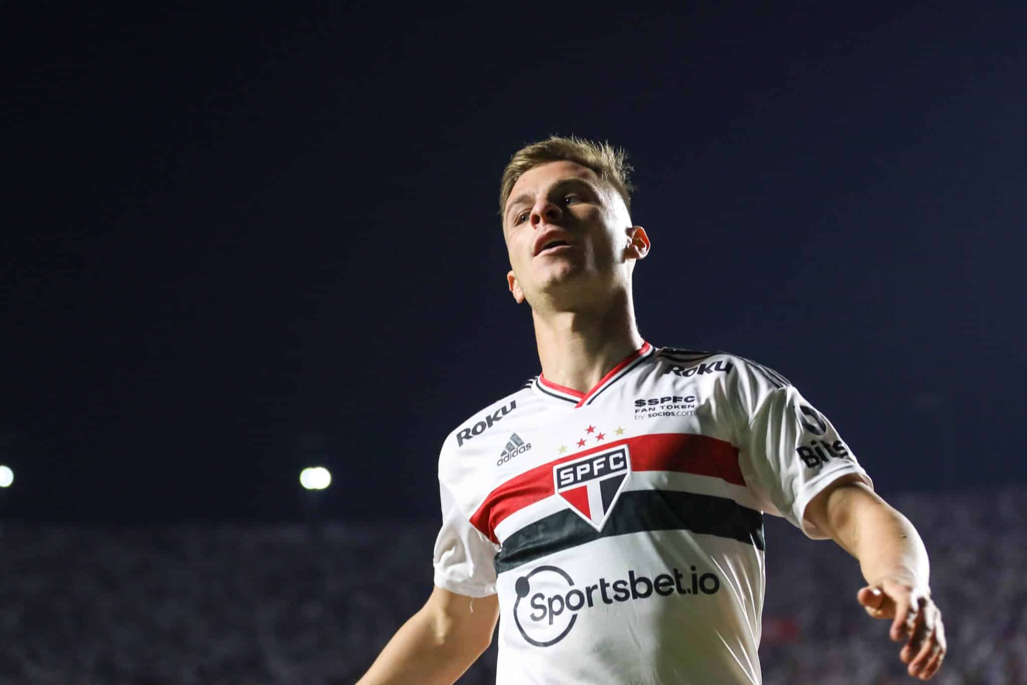 July 28, 2022, SAO PAULO, SAO PAULO, BRAZIL: Giuliano Galoppo player of So&pound;o Paulo during a soccer match against Amo ri