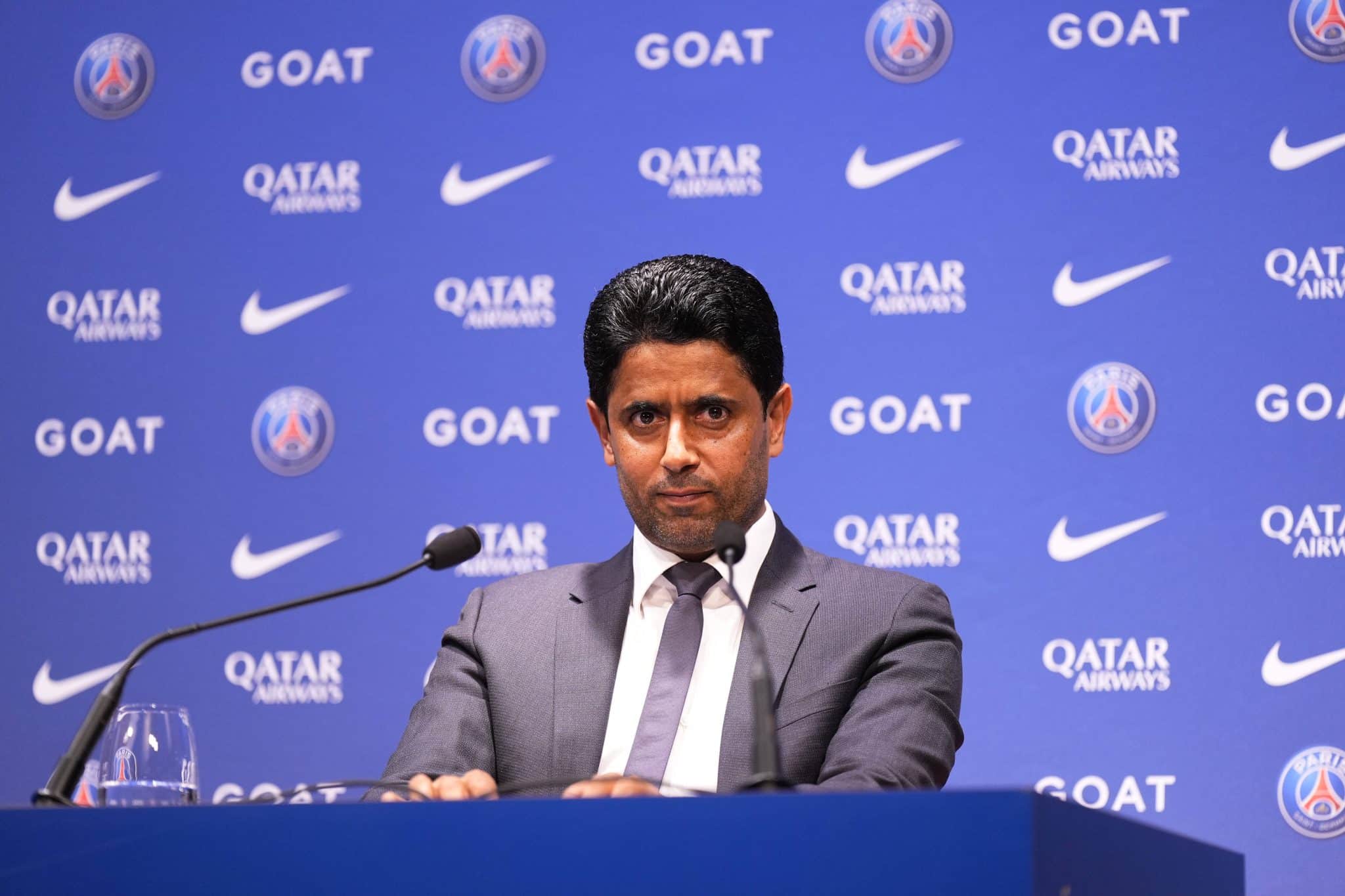 Nasser Al-Khela&iuml;fi, presidente do PSG Foto: (Imago)