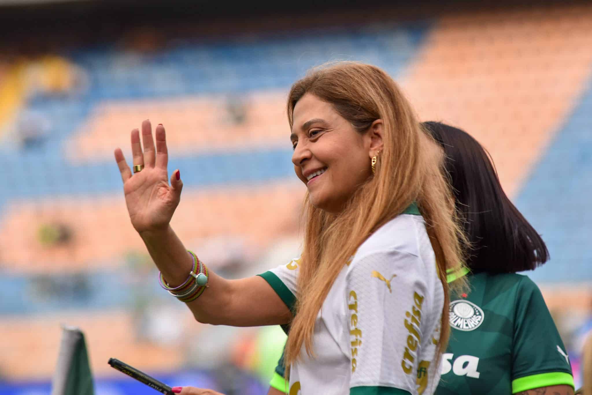 Leila Pereira, presidente do Palmeiras. Foto: Imago