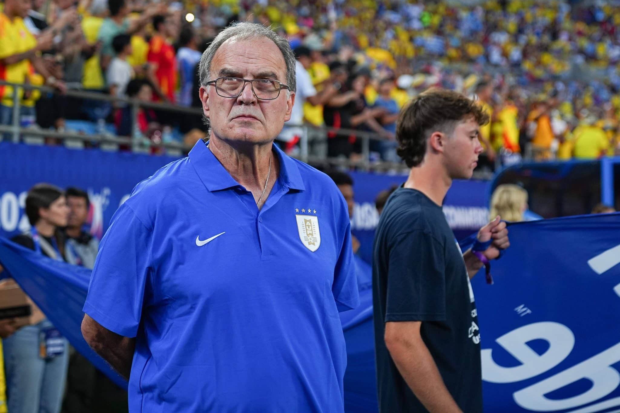 Marcelo Bielsa, t&eacute;cnico da sele&ccedil;&atilde;o uruguaia