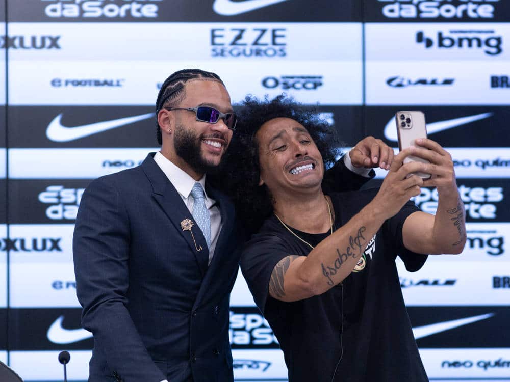 Memphis Depay apresenta&ccedil;&atilde;o Corinthians
