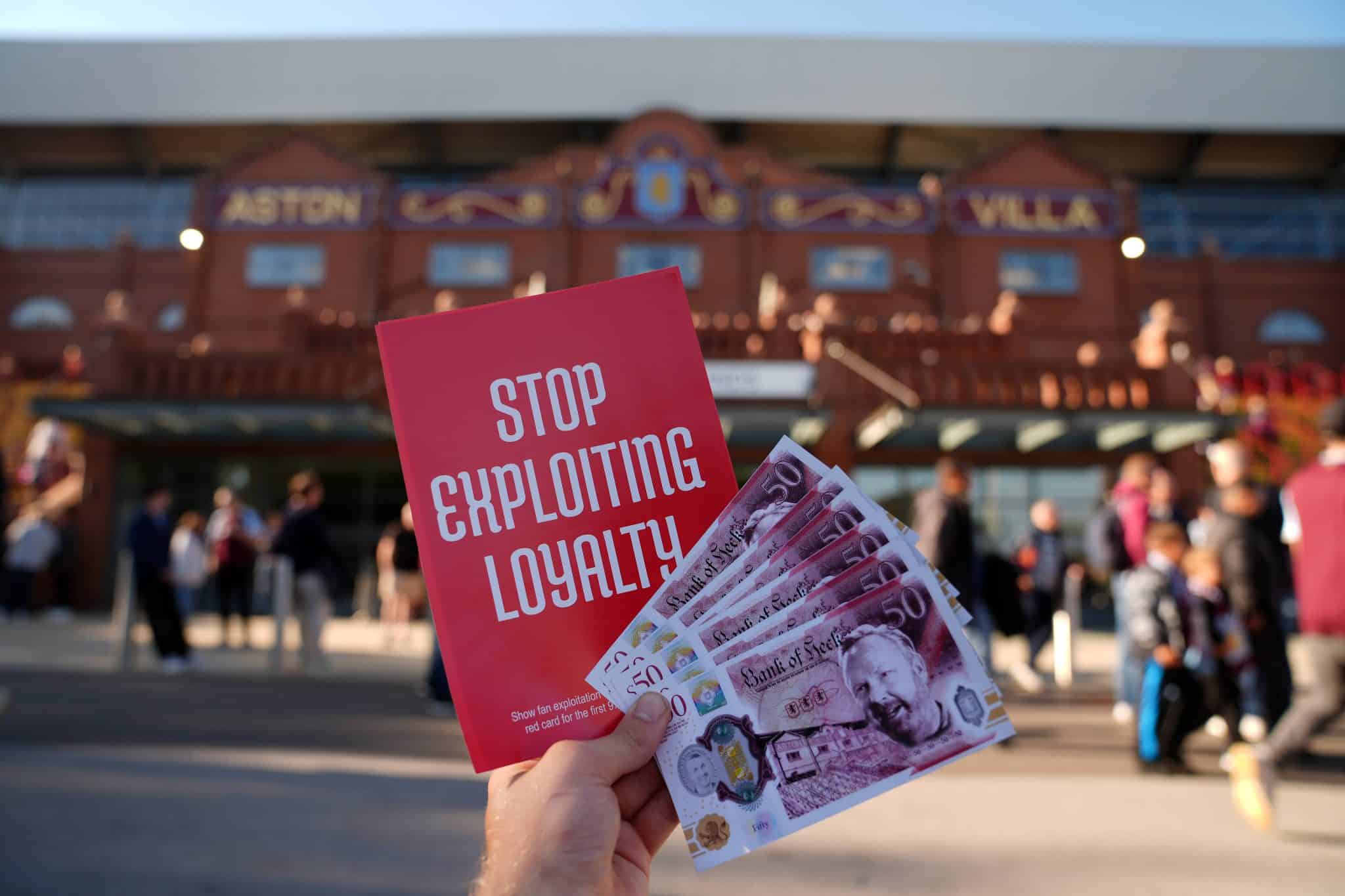 Panfleto da campanha Stop Exploiting Loyalty