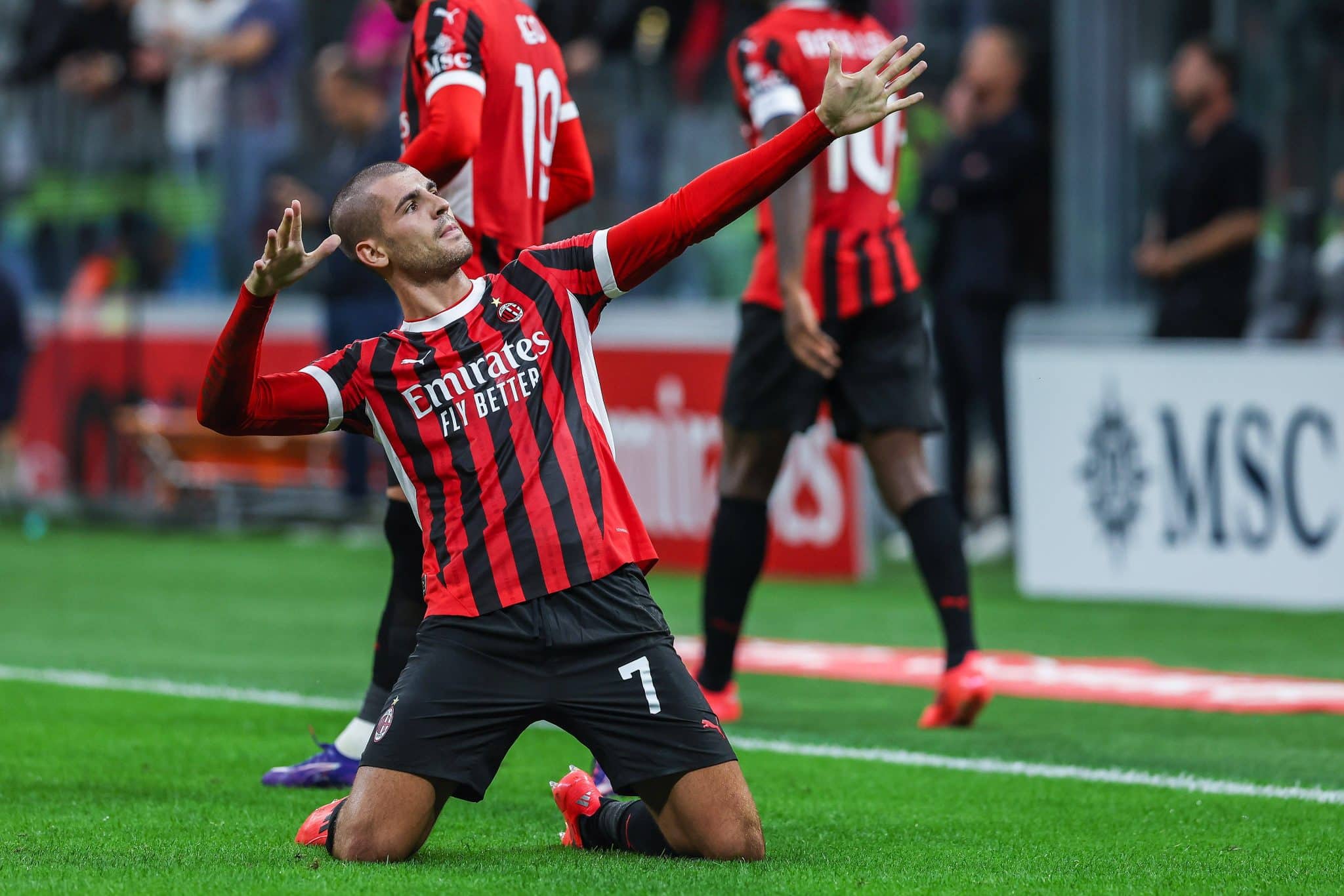 Foto: (Imago) - &Aacute;lvaro Morata pelo Milan