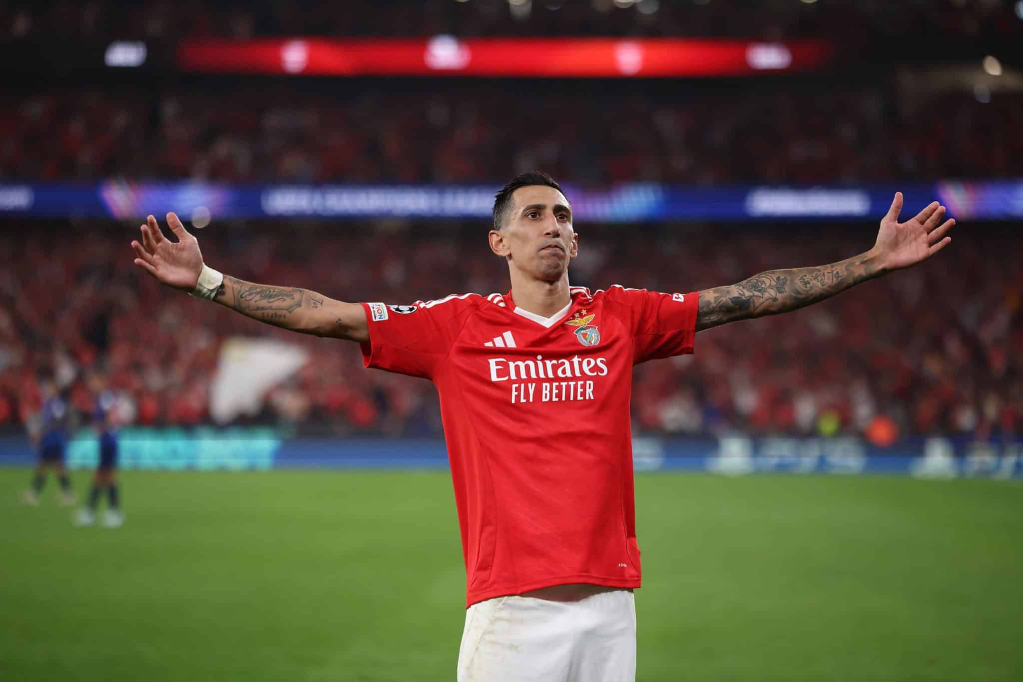 Foto: (Imago) - &Aacute;ngel Di Mar&iacute;a pelo Benfica
