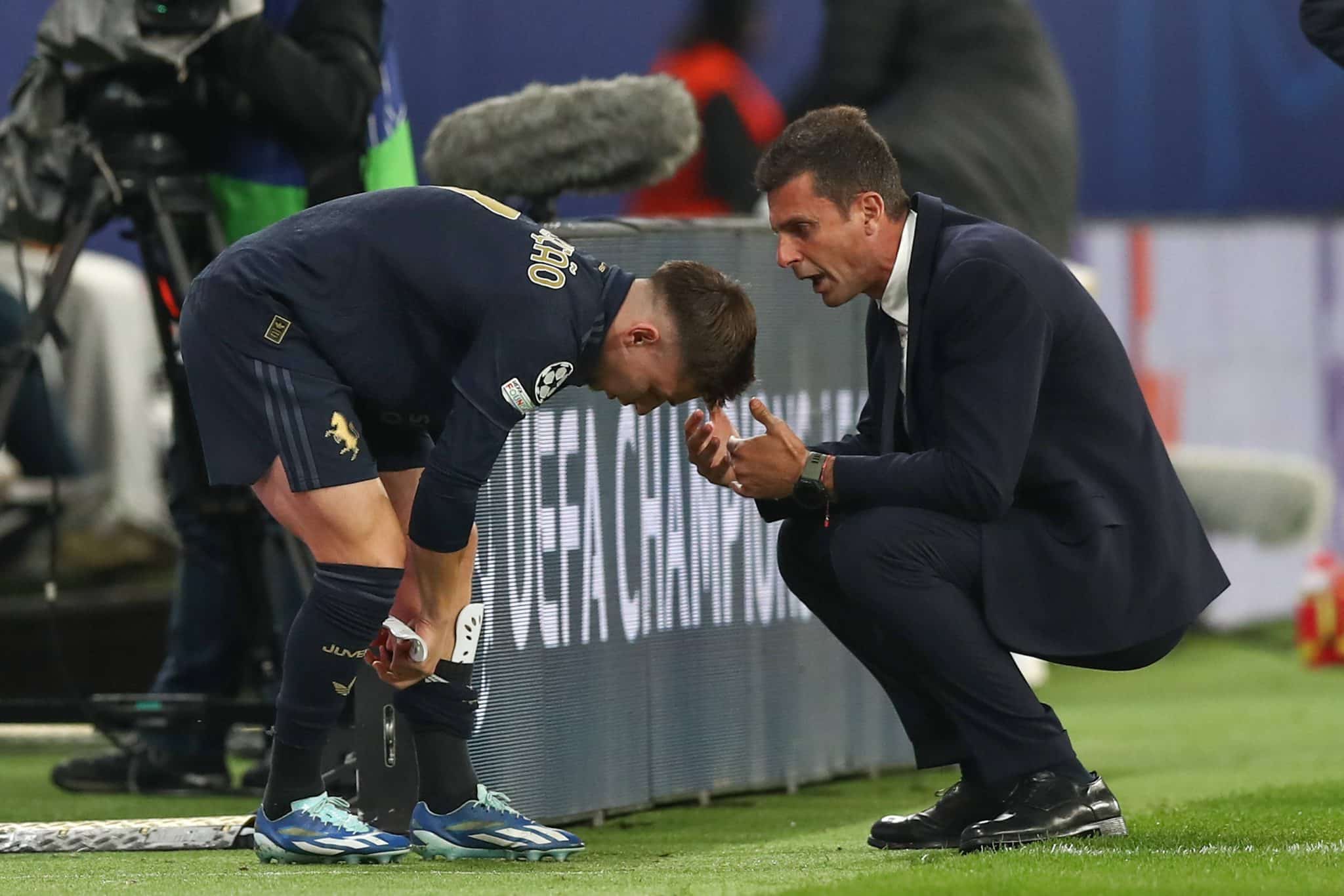 Thiago Motta orienta Francisco Concei&ccedil;&atilde;o