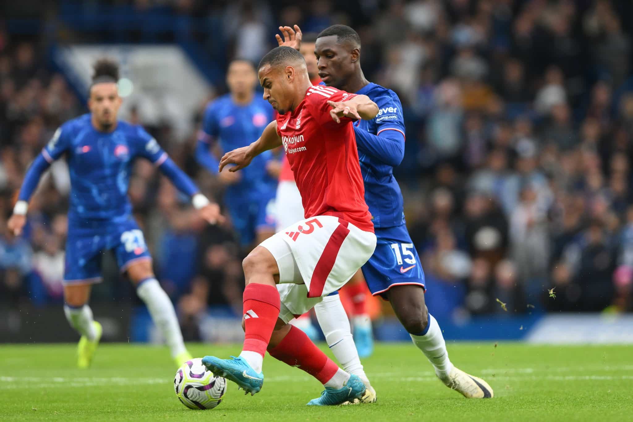 Zagueiro Murillo, do Nottingham Forest, na Premier League. Foto: Imago