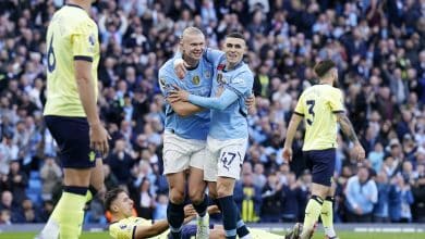 Haaland encerra jejum na Premier League e garante lideran&ccedil;a e recorde para o City