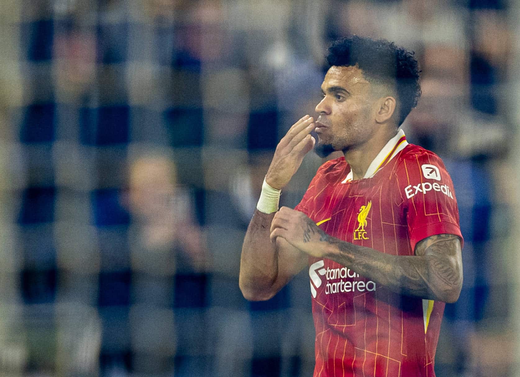 Luis D&iacute;az marcou o terceiro gol do Liverpool - Foto: Imago