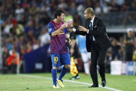 Guardiola pagou ped&aacute;gio para Messi