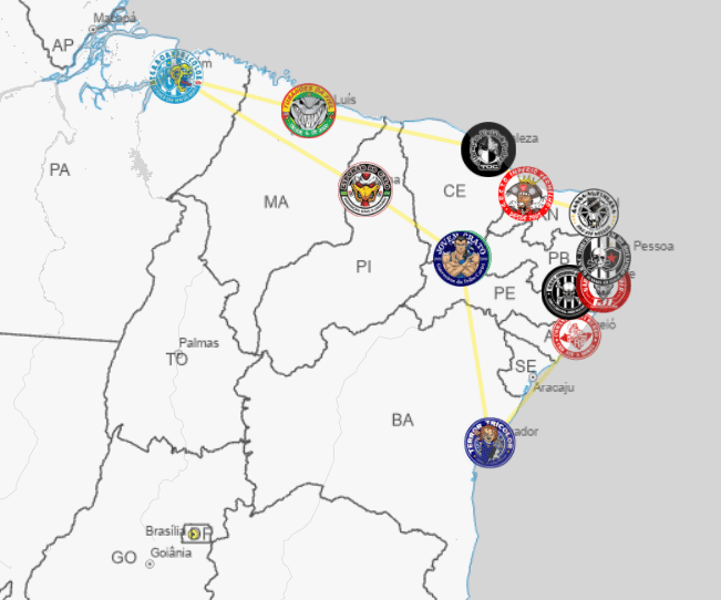 Mapa do Observat&oacute;rio Social do Futebol da Lado B 