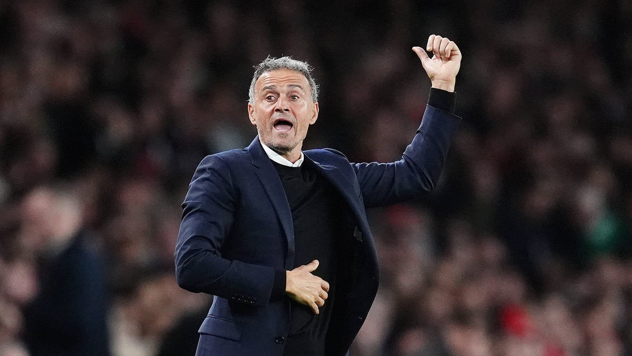 Luis Enrique, t&eacute;cnico do PSG  Foto: (Imago)