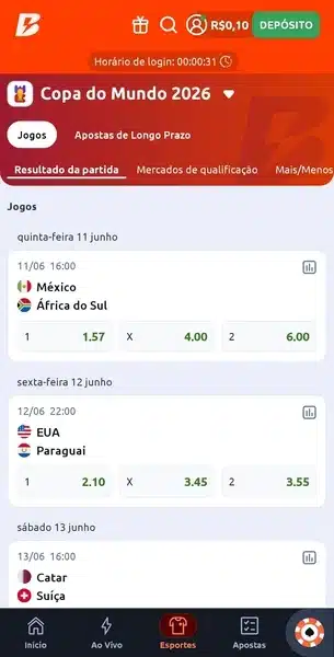 Betano Copa do Mundo 2026: como apostar e diferenciais