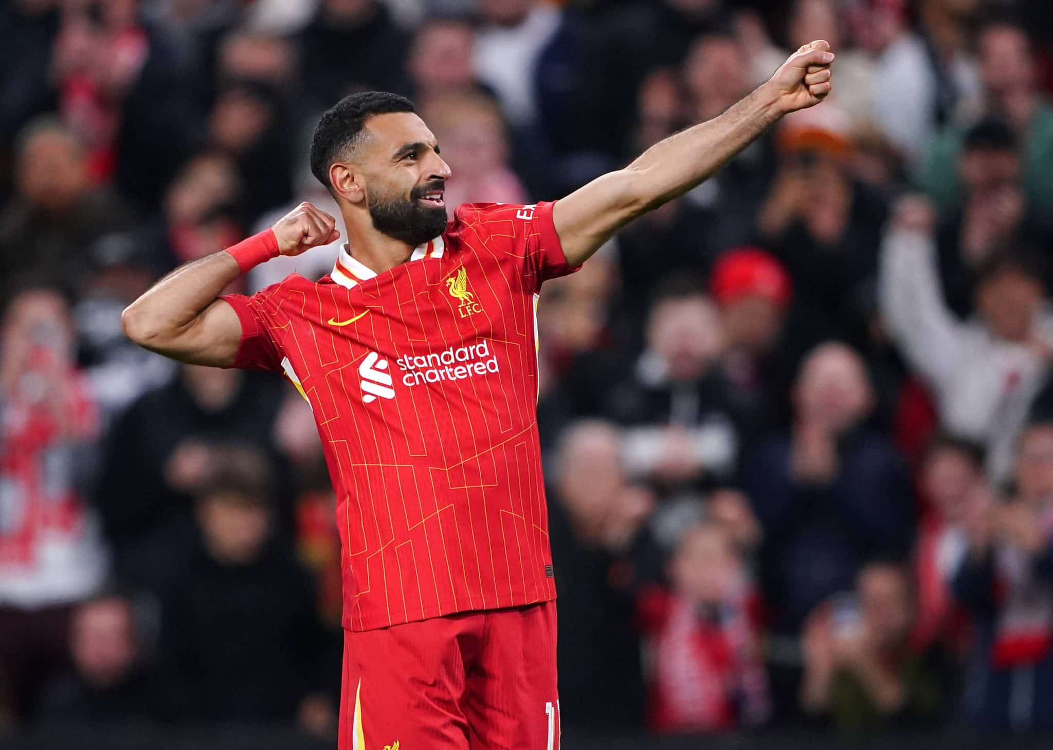 Salah salva a noite e alcan&ccedil;a novos feitos em vit&oacute;ria &lsquo;pobre&rsquo; do Liverpool na Champions