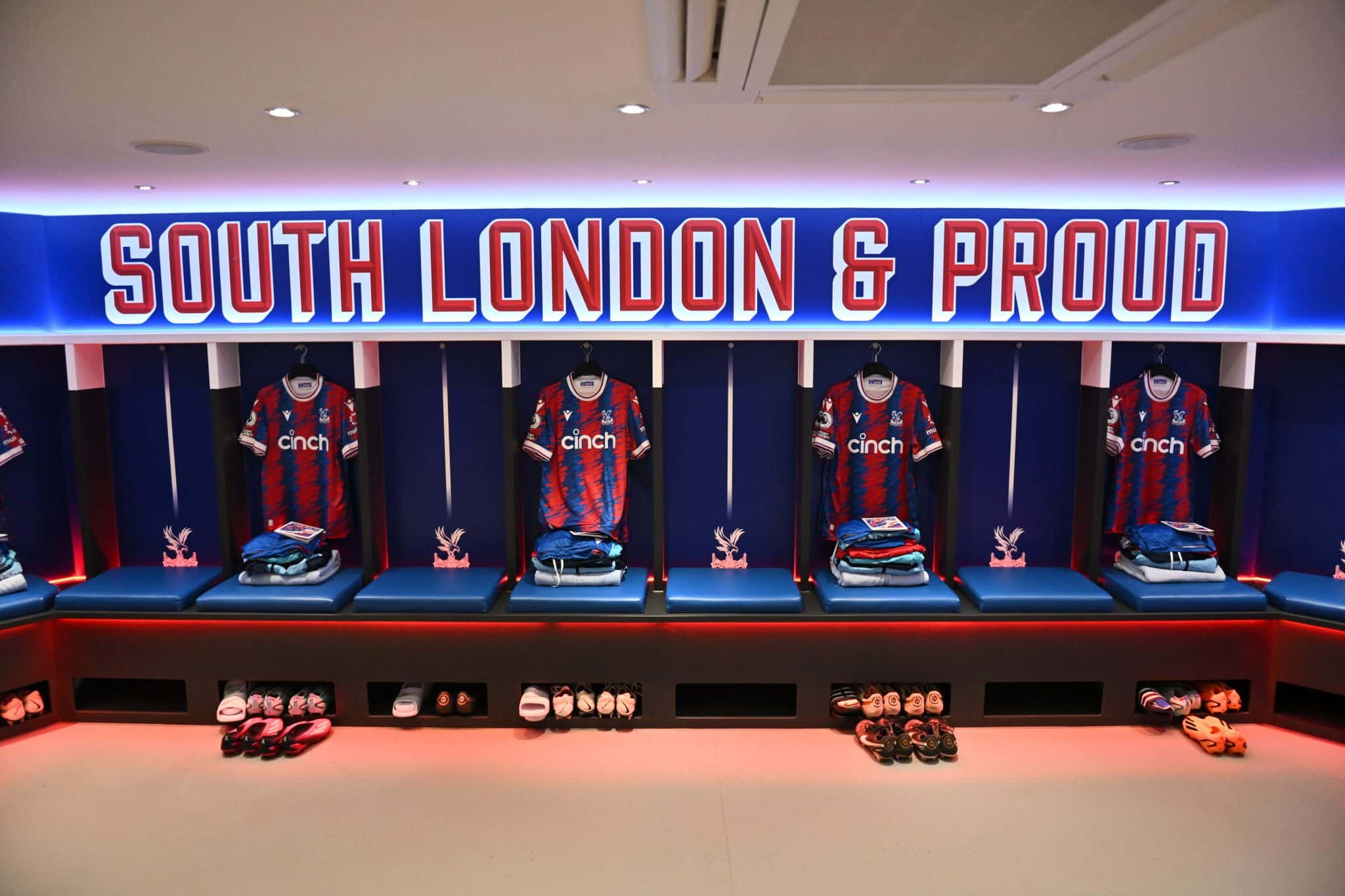 LONDON, ENGLAND &ndash; APRIL 29: dressing room during the Premier League match between Crystal Palace and West Ham United at