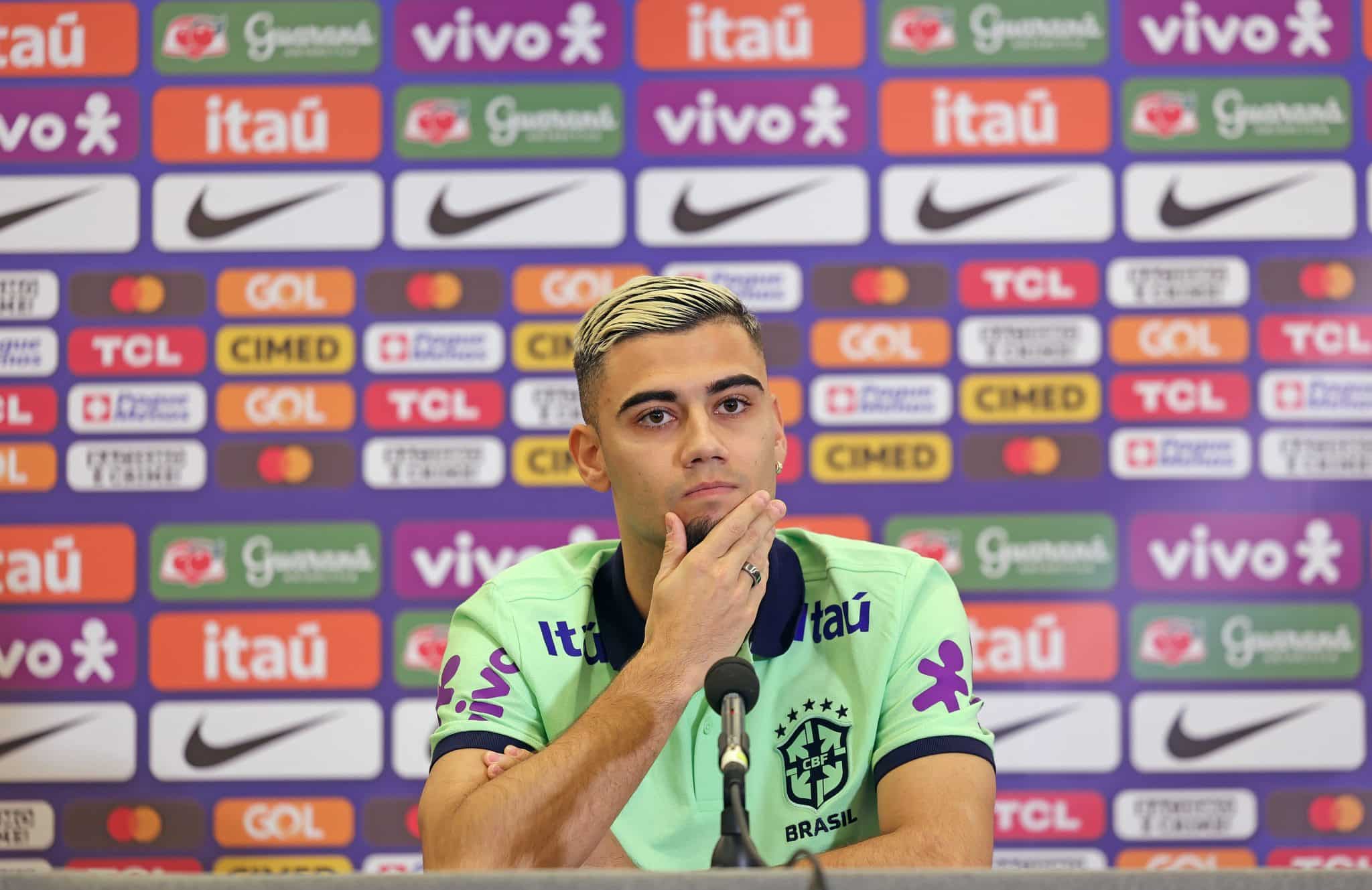 Foto: (Rafael Ribeiro/CBF) - Andreas Pereira pela Sele&ccedil;&atilde;o Brasileira