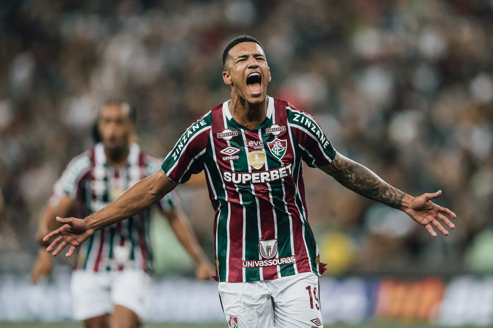 Kau&atilde; Elias fez grande jogo e marcou o gol da virada do Fluminense - Foto:  LUCAS MER&Ccedil;ON / FLUMINENSE F.C.