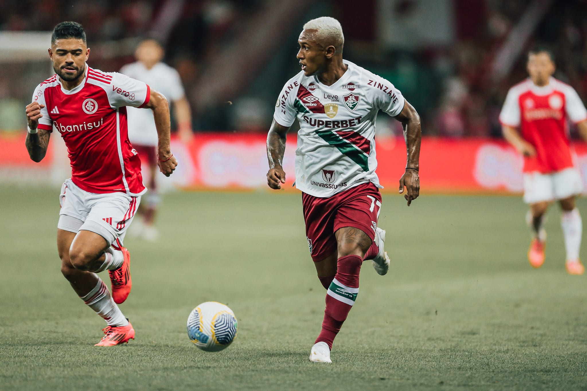 Marquinhos foi o melhor do Fluminense na derrota para o Internacional - Foto: Lucas Mer&ccedil;on/FFC