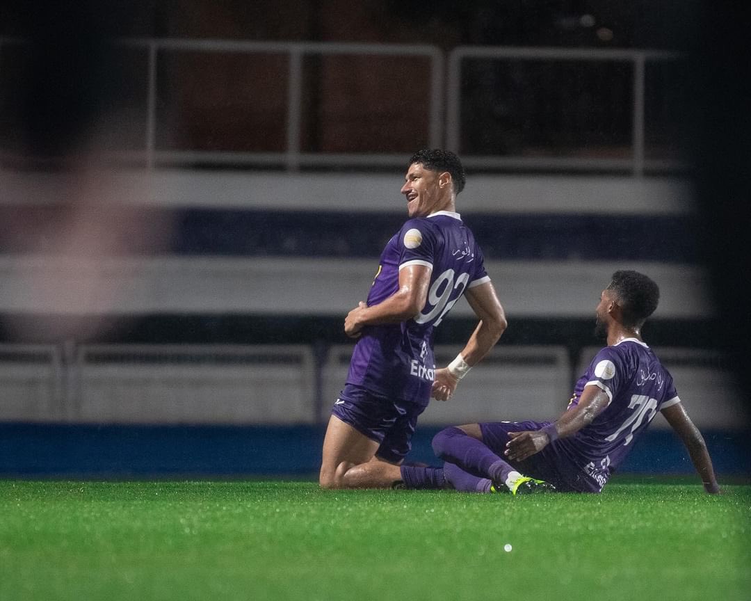 Ex-Cruzeiro, Luvannor comemora gol marcado pelo Al-Bukayriyah