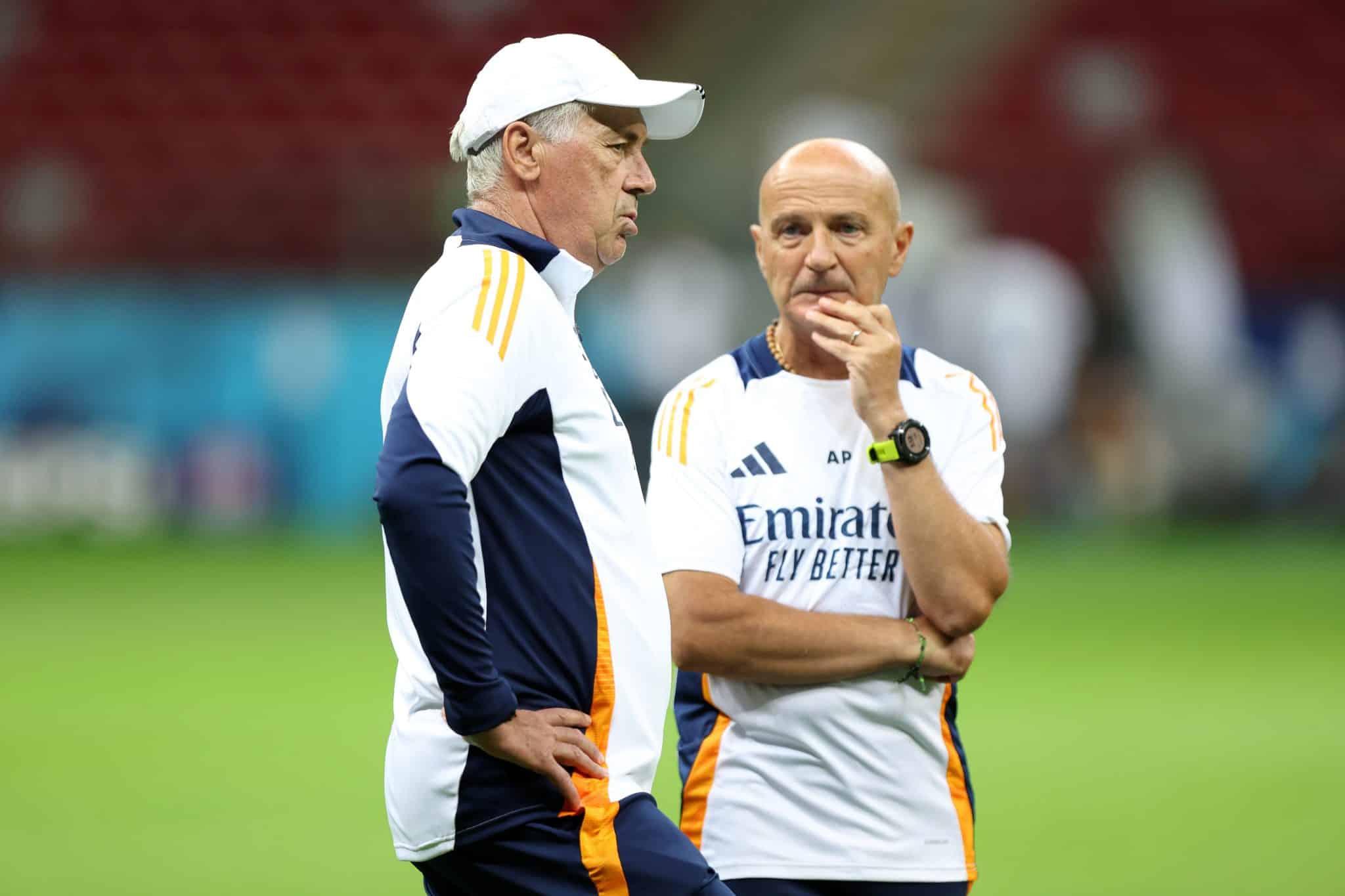 Foto: (IconSport) - Ancelotti exigiu que o preparador f&iacute;sico do Real Madrid, Antonio Pintus, mude sua metodologia de trabalho