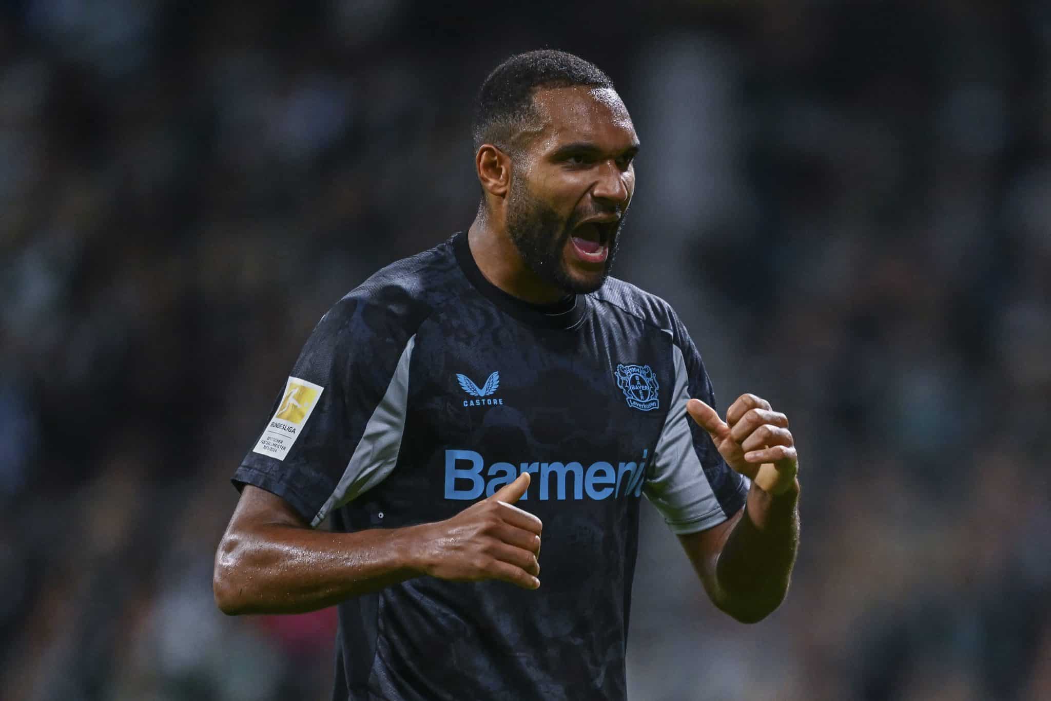 Jonathan Tah em Weder Bremen x Bayer Leverkusen pela Bundesliga, em outubro de 2024. Foto: Icon Sport