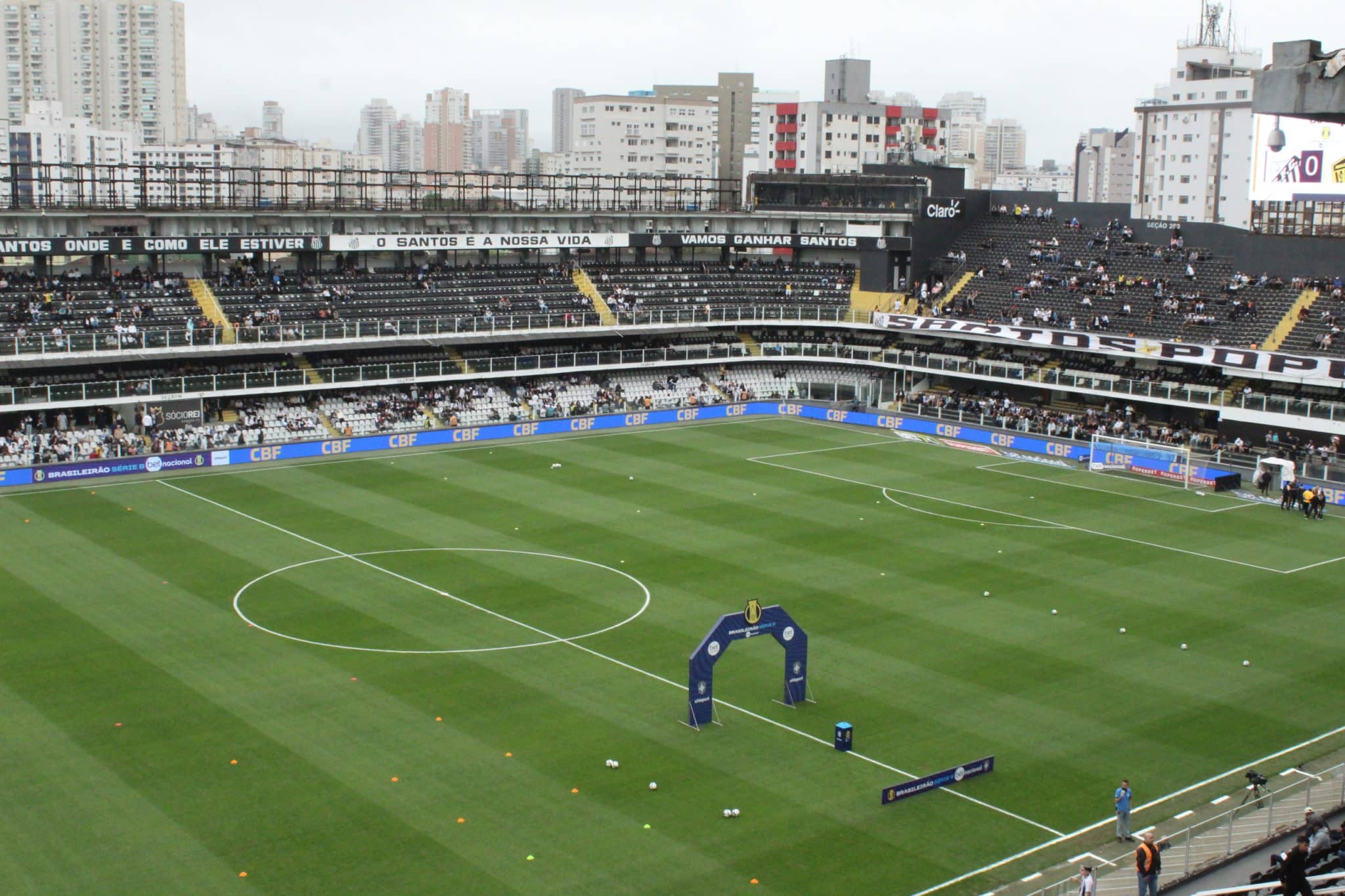 Vila Belmiro, em Santos (Foto: Bruno Lima/Trivela)