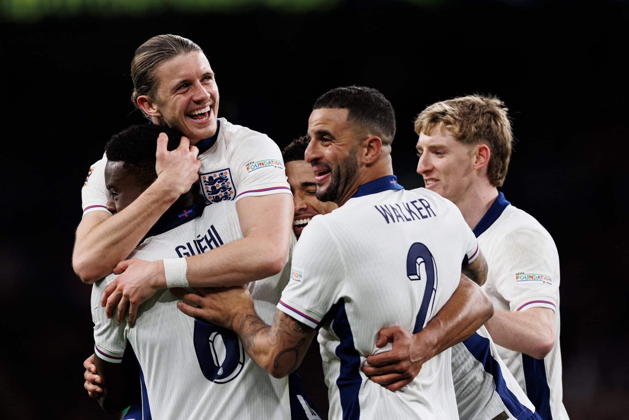 Ingalterra passeia em Wembley e garante acesso &agrave; Liga A da Liga das Na&ccedil;&otilde;es da Uefa