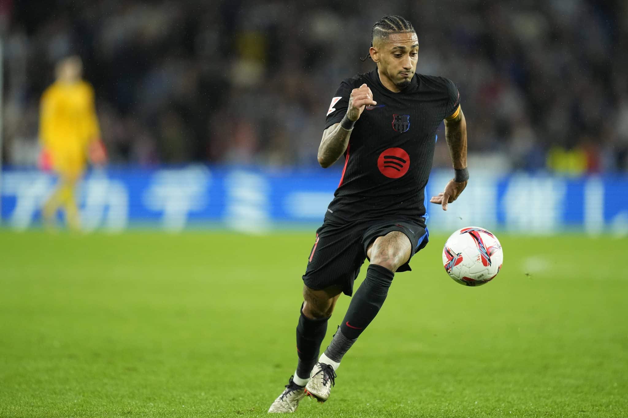 Real Sociedad v FC Barcelona, Barca &ndash; La Liga EA Sports Raphinha right winger of Barcelona and Brazil during the LaLiga