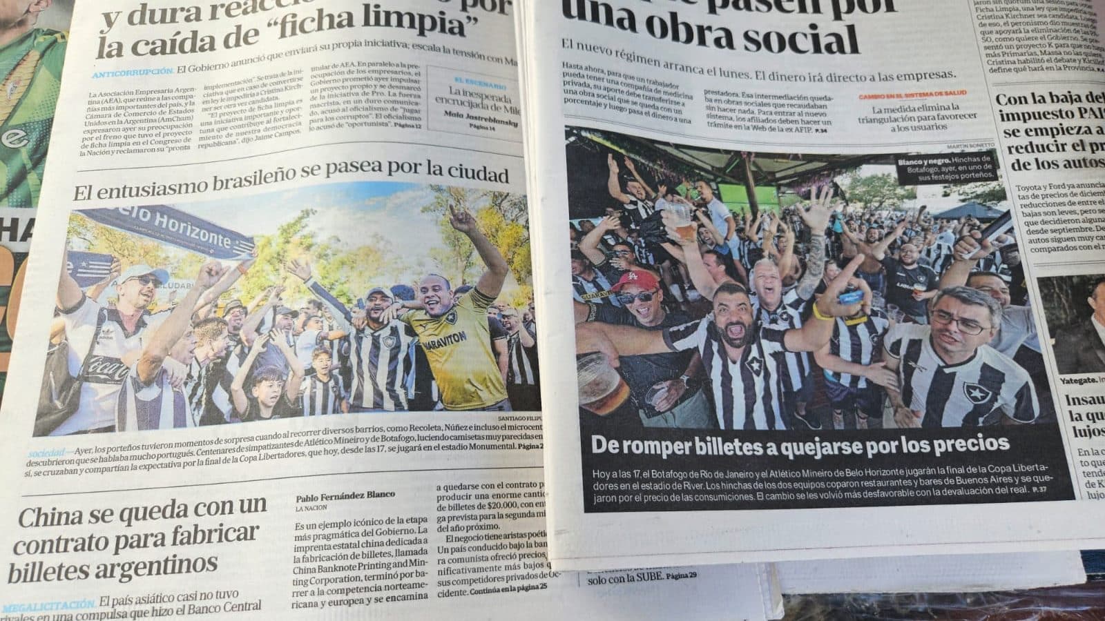 Tradicionais jornais argentinos deram mais destaque a final do que o Ol&eacute; (Foto: Gabriel Rodrigues/Trivela)