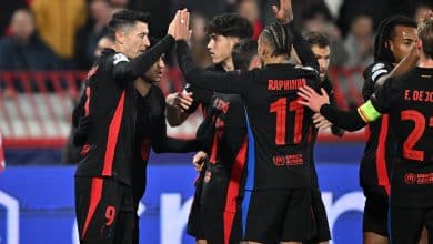 Em novo show de Barcelona e Raphinha, Lewandowski se aproxima da hist&oacute;ria na Champions