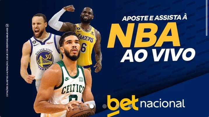 Banner promocional com o streaming da Betnacional na NBA